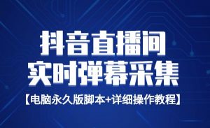 最新版抖音直播间实时弹幕采集【电脑永久版脚本+详细操作教程】-项目网