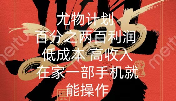 尤物计划-200％暴利 低成本 高收入 一部手机即可操作-项目网
