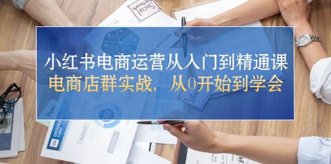 小红书电商运营从入门到精通课，电商店群实战，从0开始到学会-项目网