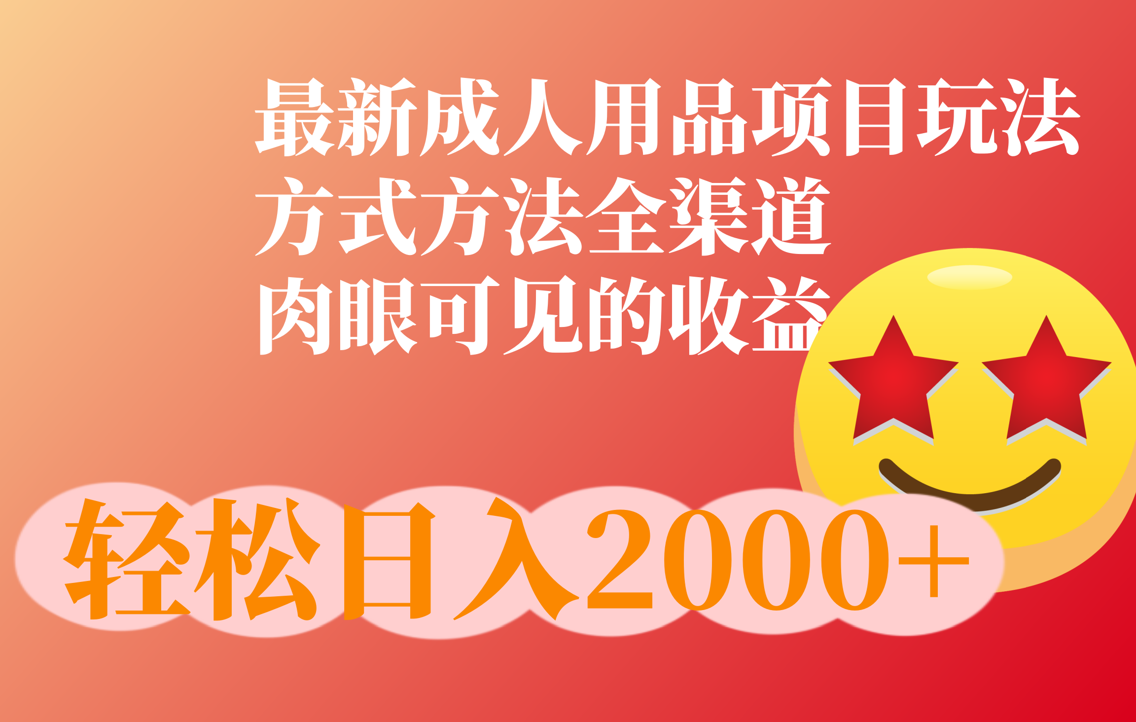 成人用品项目最新玩法，方式方法全渠道-项目网