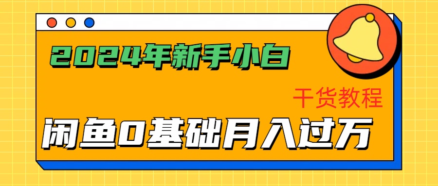 2024年新手小白如何通过闲鱼轻松月入过万-干货教程-项目网
