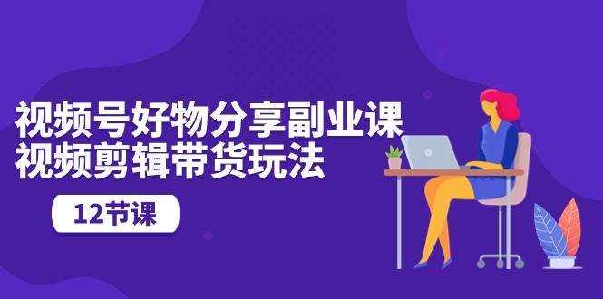 视频号好物分享副业课，视频剪辑带货玩法（12节课）-项目网