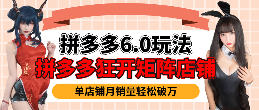 拼多多虚拟商品暴利6.0玩法，轻松实现月入过万-项目网