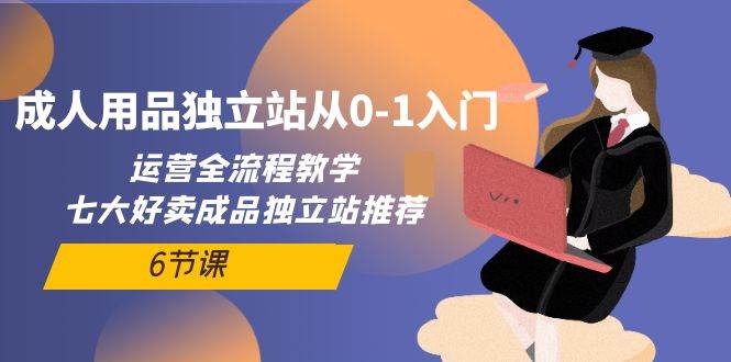 成人用品独立站从0-1入门，运营全流程教学，七大好卖成品独立站推荐-6节课-项目网