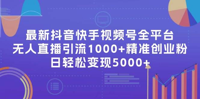 最新抖音快手视频号全平台无人直播引流1000+精准创业粉，日轻松变现5000+-项目网