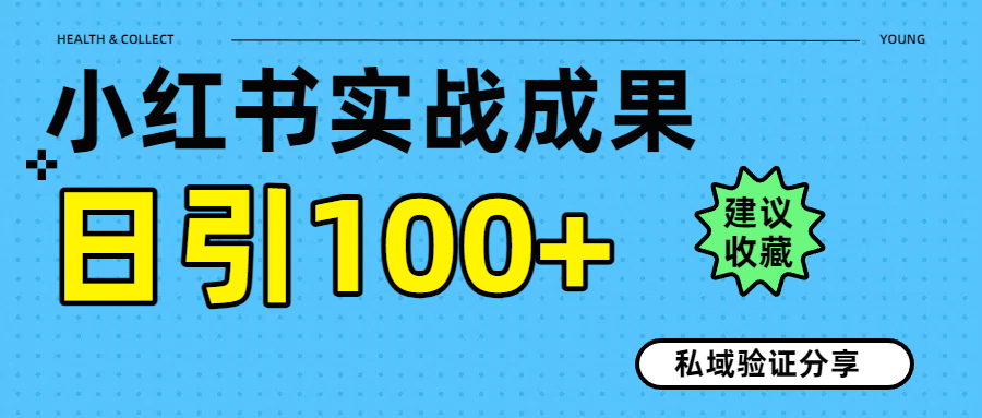 实战成果！小红书图文引流日引100+私域流量经验分享-项目网