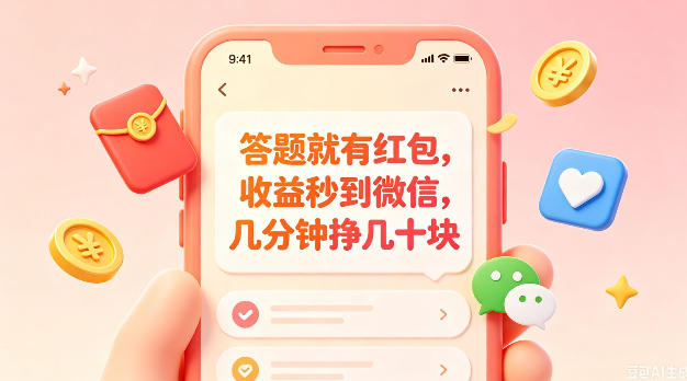 答题就有红包，收益秒到微信，几分钟挣几十块，学生党上班族宝妈都可以玩【揭秘】-项目网
