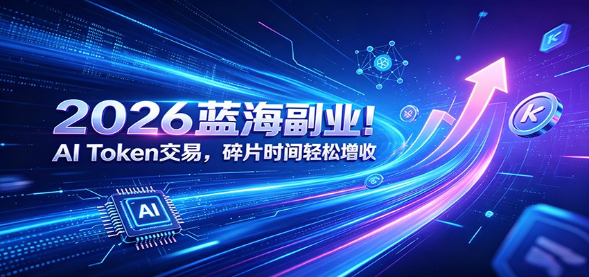 2026蓝海副业！AI Token交易，碎片时间轻松增收-项目网