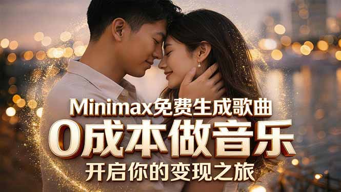 Minimax免费生成歌曲实测！0成本做音乐，说唱流行Lofi一键生成-项目网