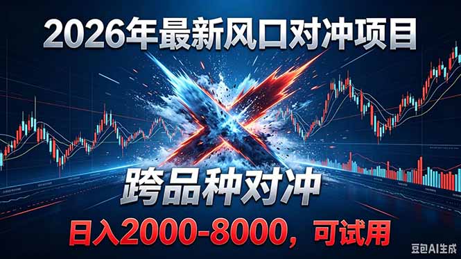 2026创业新风口！最新对冲！跨品种对冲！日收益2000-6000+-项目网