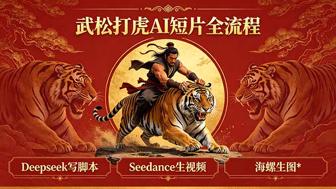 武松打虎AI短片全流程:Deepseek写脚本+Seedance生视频+海螺生图-项目网